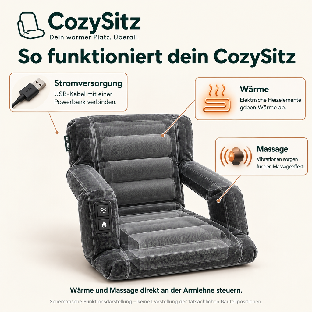 CozySitz – Wärme- & Massagesitz
